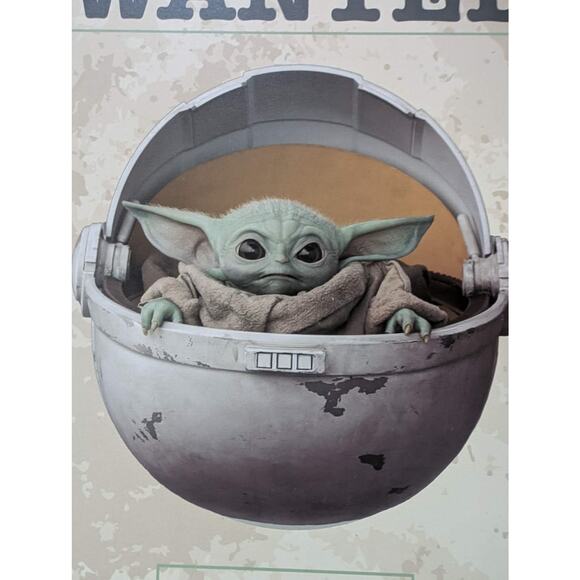 Silver Buffalo Star Wars The Mandalorian The Child "Wanted" 13 x 19" Wall Art - Picture 3 of 7